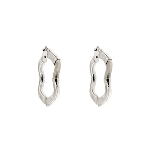 Boucles d'oreilles Boucles d’oreilles à bord ondulé en or blanc 18 ct 58 Facettes 22479