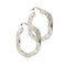 Boucles d'oreilles Boucles d’oreilles à bord ondulé en or blanc 18 ct 58 Facettes 22479