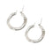 Boucles d'oreilles Boucles d’oreilles à bord ondulé en or blanc 18 ct 58 Facettes 22479