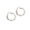 Boucles d'oreilles Boucles d’oreilles à bord ondulé en or blanc 18 ct 58 Facettes 22479