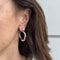 Boucles d'oreilles Boucles d’oreilles à bord ondulé en or blanc 18 ct 58 Facettes 22479
