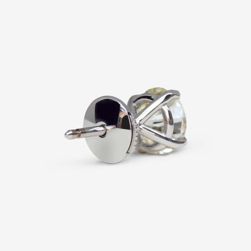 Boucles d'oreilles GIA - Boucles d'oreilles puces diamants ronds 1,50 ct U-V / O-P VS2 58 Facettes 22585S