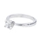 Bague 53 Diamani - Bague solitaire en or blanc 18 carats et diamants 58 Facettes 2259916CN