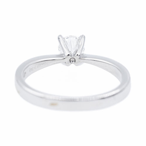 Bague 53 Diamani - Bague solitaire en or blanc 18 carats et diamants 58 Facettes 2259916CN