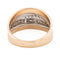Bague 58 Bague en or rose et or blanc 18 carats pavée de diamants 58 Facettes 2264470CN