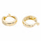 Boucles d'oreilles Boucles d’oreilles créoles en or jaune 18 carats et diamants 58 Facettes 2270386CN