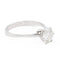 Bague 54 Bague Solitaire Platine, Or blanc Diamant 58 Facettes 2270623CN