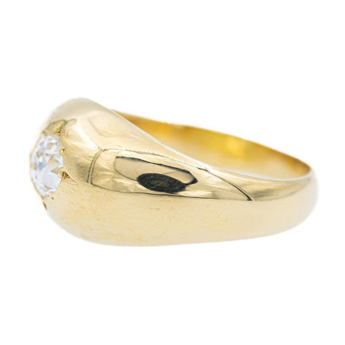 Bague 58 Bague jonc en or jaune 18 carats et diamant taille ancienne 58 Facettes 2270804CN