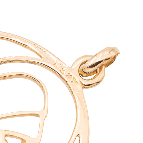 Pendentif Pendentif Vierge Marie ajourée en or jaune 18 carats 58 Facettes 2270839CN