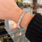 Bracelet Bracelet tennis ligne de diamants en platine, env. 28 ct 58 Facettes 22723