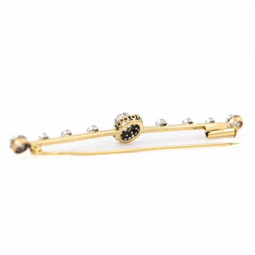 Broche Broche en or jaune et or blanc 18 carats avec diamants 58 Facettes 2275512CN