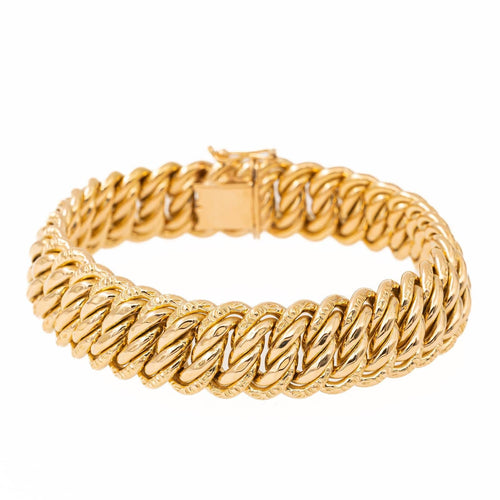 Bracelet Bracelet maille américaine en or jaune 18 carats 58 Facettes 2277587CN