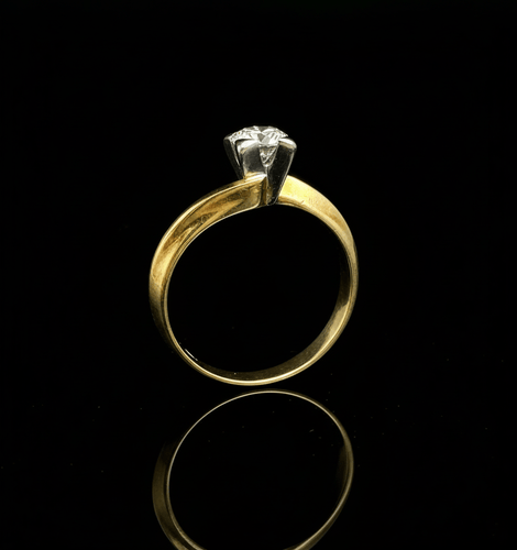 Bague Salvini - Bague solitaire en or jaune 18 carats et diamant 0,40 ct 58 Facettes