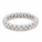 Bague 53 Alliance - Bague en or blanc 18 carats et diamants 58 Facettes 2282971CN