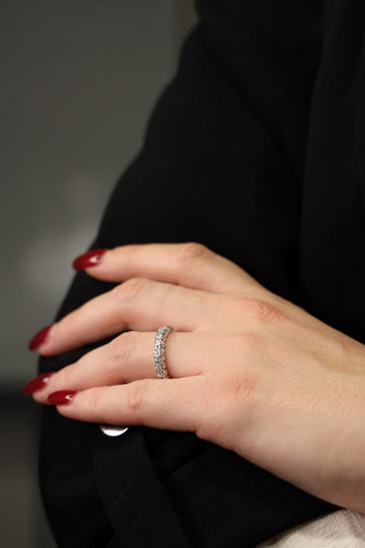 Bague 53 Bague Alliance Or blanc Diamant 58 Facettes 2282971CN