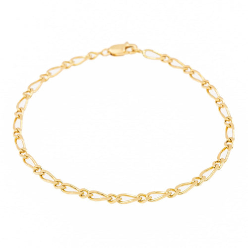 Bracelet Bracelet Figaro Or jaune 58 Facettes 2283459CN