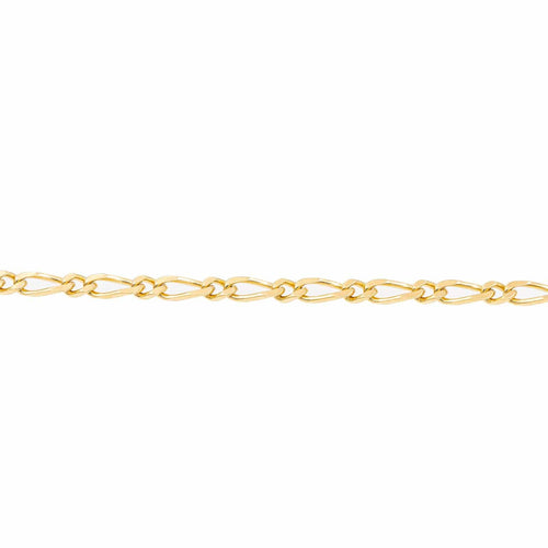 Bracelet Bracelet maille Figaro en or jaune 18 carats 58 Facettes 2283459CN