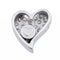 Pendentif Pendentif Cœur Or blanc Diamant 58 Facettes 2294580CN