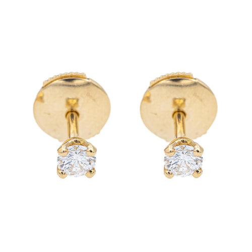 Boucles d'oreilles Boucles d'oreilles Puces Or jaune Diamant 58 Facettes 2295036CN