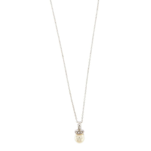 Collier Collier - Perle et diamants en or blanc 18 ct 58 Facettes 22953