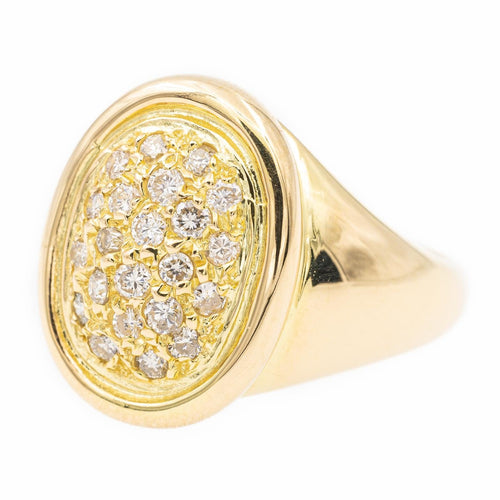 Bague 54 Bague Chevalière Or jaune Diamant 58 Facettes 2301445CN