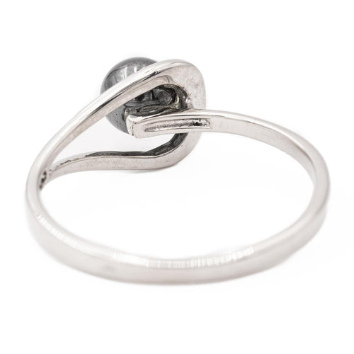 Bague 53.5 Bague en or blanc 18 carats sertie d’hématite 58 Facettes 2303215CN