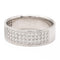Bague 53 Bague demi-alliance en or blanc 18 carats et diamants 58 Facettes 2303326CN