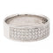 Bague 53 Bague demi-alliance en or blanc 18 carats et diamants 58 Facettes 2303326CN