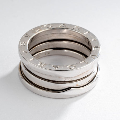 Bague 56 Bvlgari - Bague B.Zero1 moyen modèle en or gris 58 Facettes