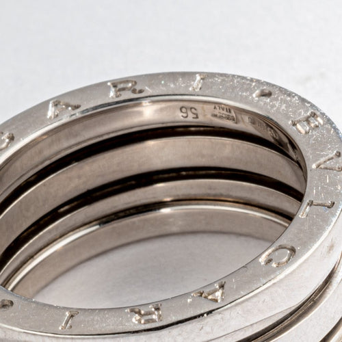 Bague 56 Bvlgari - Bague B.Zero1 moyen modèle en or gris 58 Facettes