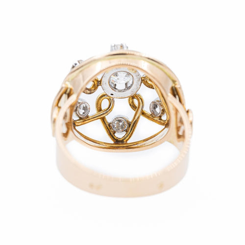 Bague 54 Bague Cocktail Or jaune, Platine Diamant 58 Facettes 2307606CN