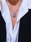 Pendentif Pendentif Art déco Or blanc Diamant, Emeraude 58 Facettes 2308533CN