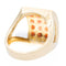 Bague 52 Bague Cocktail Or jaune Grenat, Diamant 58 Facettes 2308821CN