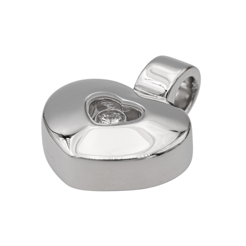 Pendentif Chopard Pendentif Cœur Happy Diamonds Or blanc Diamant 58 Facettes 2308934CN