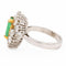 Bague 53 Bague Pompadour Or blanc, Platine Emeraude, Diamant 58 Facettes 2308981CN