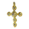 Pendentif Pendentif croix baroque en or jaune 18 ct et diamants 58 Facettes 23096-0089