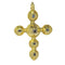 Pendentif Pendentif croix baroque en or jaune 18 ct et diamants 58 Facettes 23096-0089