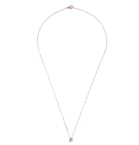 Pendentif Pendentif taille ancienne 0,49 ct en or rose et diamant 58 Facettes 1