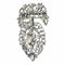 Broche Cœur flamand antique - Broche en argent et diamants taille rose 58 Facettes 23124-0015