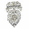Broche Cœur flamand antique - Broche en argent et diamants taille rose 58 Facettes 23124-0015