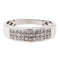 Bague 50 Bague bandeau en or blanc 18 carats et diamants 58 Facettes 2313082CN