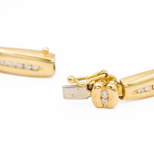Bracelet Bracelet en or jaune 18 carats serti de diamants 58 Facettes 2314034CN