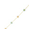 Bracelet Bracelet à fleurs émaillées en or jaune 18 kt 58 Facettes 23217