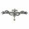 Broche Broche barrette ancienne en argent sur or rose 18K et diamants 58 Facettes 23249-0329