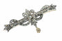 Broche Broche barrette ancienne en argent sur or rose 18K et diamants 58 Facettes 23249-0329