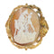 Broche Broche camée victorienne « The Farnese Bull » en or jaune 18K 58 Facettes 23271-0317