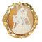Broche Broche camée victorienne « The Farnese Bull » en or jaune 18K 58 Facettes 23271-0317