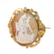 Broche Broche camée victorienne « The Farnese Bull » en or jaune 18K 58 Facettes 23271-0317