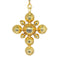 Pendentif Croix pendentif rococo en or jaune 18K et diamants 58 Facettes 23271-0584