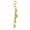 Pendentif Croix pendentif rococo en or jaune 18K et diamants 58 Facettes 23271-0584